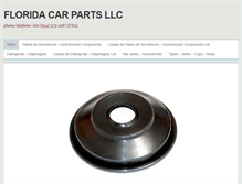 Tablet Screenshot of floridacarparts-llc.com